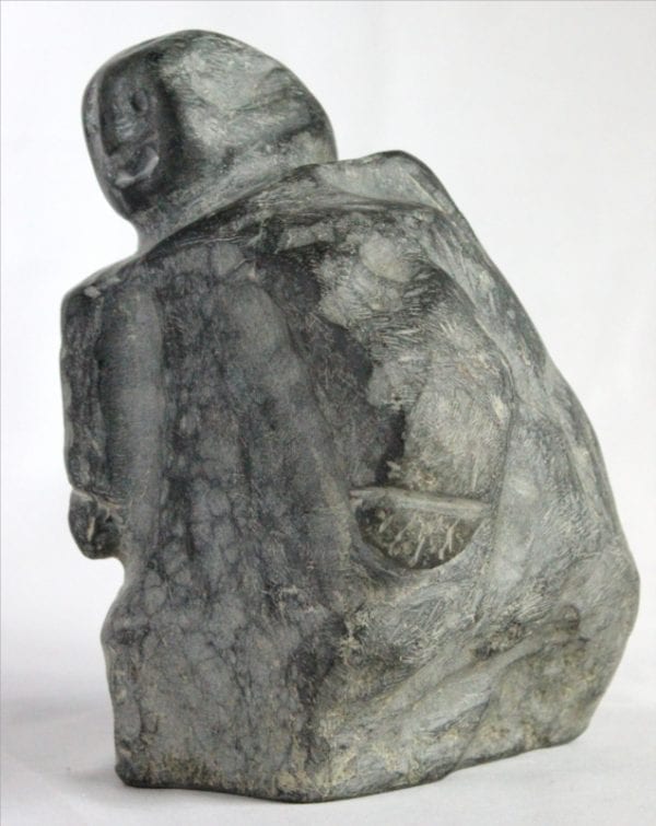 Inuit carving of woman, unknown artist