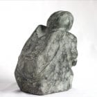 Inuit carving of woman, unknown artist