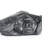 Inuit carving of Head with Fish and Seal by Davidee Nastapoka