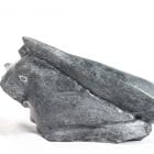 Inuit carving of Head with Fish and Seal by Davidee Nastapoka