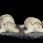 Inuit Carving of Three Walrusses by Davidee Irqumiak