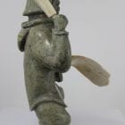 Beautiful Drummer carved by Inuit Artist Pootoogook Jaw