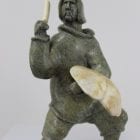 Beautiful Drummer carved by Inuit Artist Pootoogook Jaw