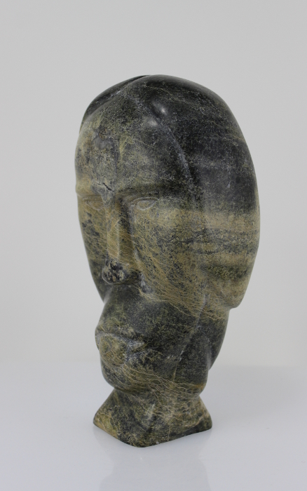 Face carved by Inuit artist Papriak Tukikie