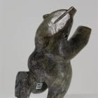 Gorgeous Dancing Bear by Master Inuit Carver Palaya Qiatsuq