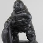 Inuit carving of Man with seal catch