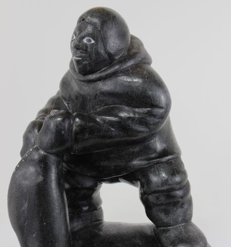 Inuit carving of Man with seal catch