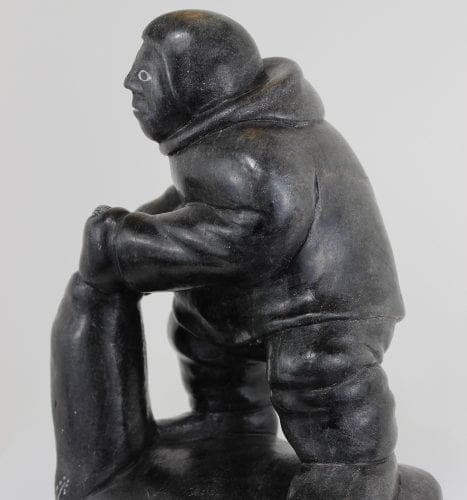 Inuit carving of Man with seal catch