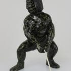 Hammer Throw, Inuit carving by well-known Isaaci Etidloie