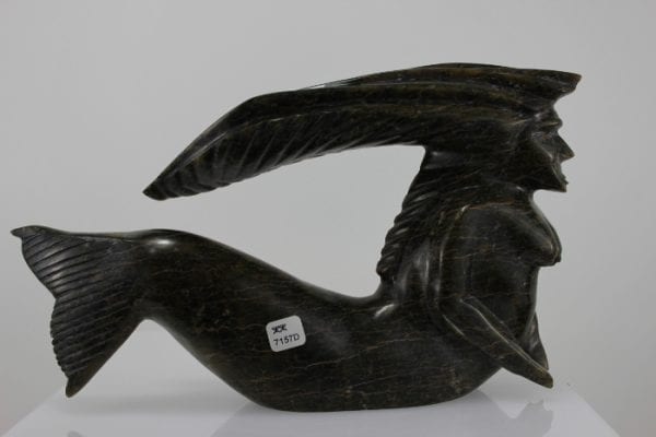 Sedna carved by Inuit artist Jimmy Petaulassie