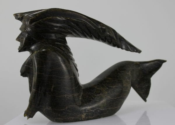 Sedna carved by Inuit artist Jimmy Petaulassie