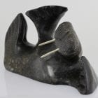 Wonderful Walrus carved by Inuit artist Willie Tertiluk