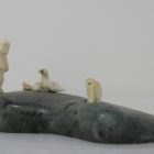 Ivory Inuk, birds and seal, beautifully carved Inuit art