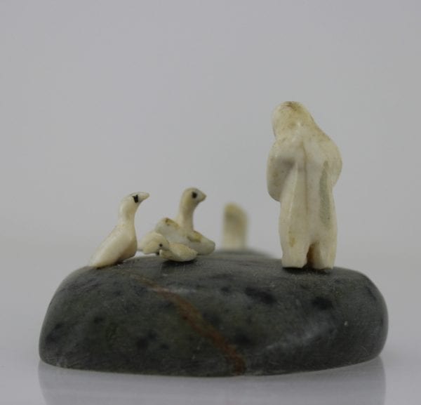 Ivory Inuk, birds and seal, beautifully carved Inuit art