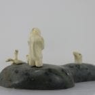 Ivory Inuk, birds and seal, beautifully carved Inuit art