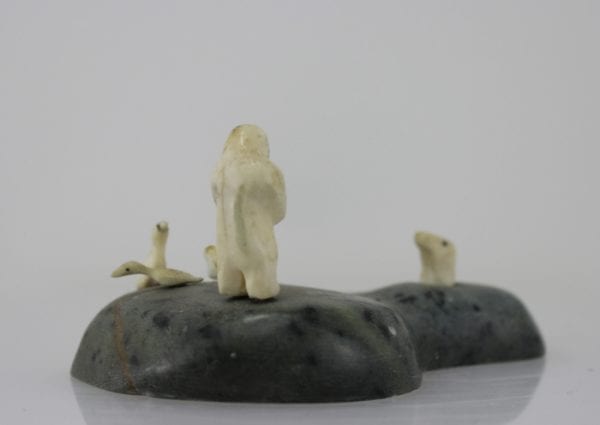 Ivory Inuk, birds and seal, beautifully carved Inuit art