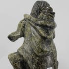 Stunning serpentine carving of a mother and child by Cape Dorset artist Joe Salomonie