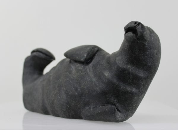 Wonderful Inuit carving of a seal by master carver Bart Hanna