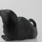 Wonderful Inuit carving of a seal by master carver Bart Hanna