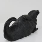 Wonderful Inuit carving of a seal by master carver Bart Hanna