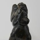 Mother and child carved by Inuit artist Thomassie Echalook