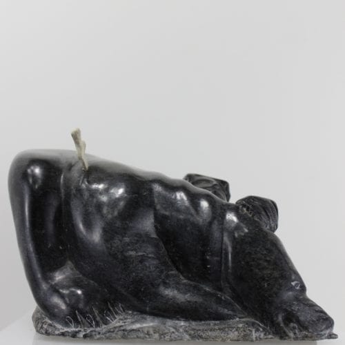 Bear fight, carved by Aisa Amittuk, an Inuit artist from Akulivik