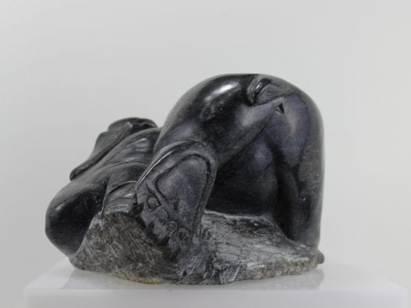 Bear fight, carved by Aisa Amittuk, an Inuit artist from Akulivik