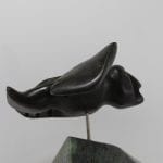 Fantasitc Bird Shaman carved by prolific Inuit artist Floyd Kuptana