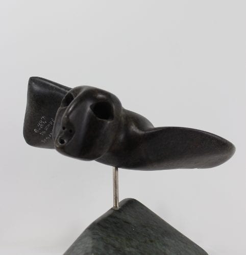 Fantasitc Bird Shaman carved by prolific Inuit artist Floyd Kuptana