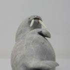 Stunning grey walrus carved by Bart Hanna