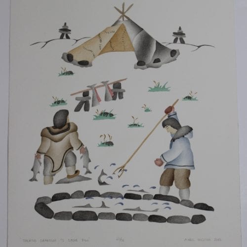 Gorgeous Inuit print by Mabel Nigiyok