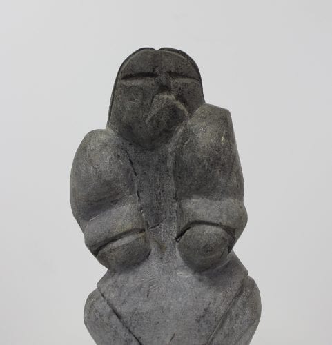 Wonderful Baker Lake carving of a woman by Inuit artist Thomas Akilak