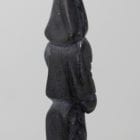 Man with seal, carved by Bobby Aupaluktuk, an Inuit artist from Inukjuak