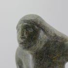 Man carved from beautiful stone by Inuit artist Ineak Padluq, an artist from Lake Harbour