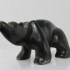 Wonderful, stylized carving of a bear by an unknown artist from Hopedale, Labrador.