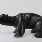 Wonderful, stylized carving of a bear by an unknown artist from Hopedale, Labrador.