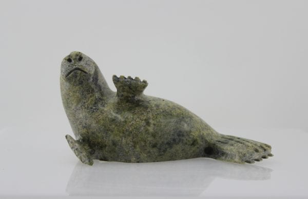 Seal carved by Inuit artist Lyta Josephie, an artist from Iqaluit