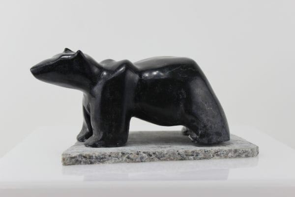 Marvellous carving of a bear by an unknown artist from Hopedale, Labrador.