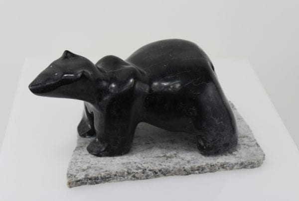 Marvellous carving of a bear by an unknown artist from Hopedale, Labrador.