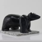 Marvellous carving of a bear by an unknown artist from Hopedale, Labrador.