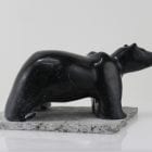 Marvellous carving of a bear by an unknown artist from Hopedale, Labrador.