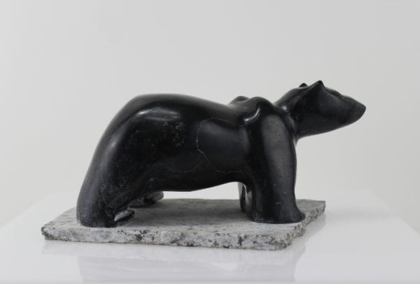 Marvellous carving of a bear by an unknown artist from Hopedale, Labrador.