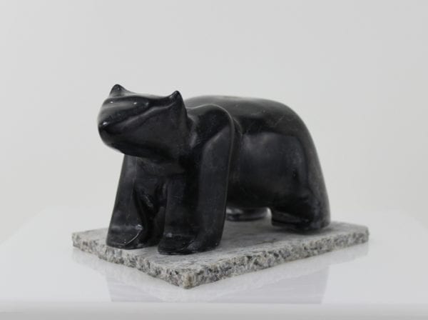 Marvellous carving of a bear by an unknown artist from Hopedale, Labrador.