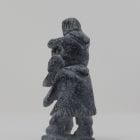 Charming carving of a father and son by Igloolik artist Luke Taqqaugaq.