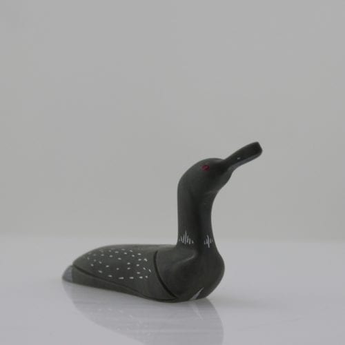 Lovely loon carved by Markossie Tooktoo, a talented Inuit artist from Sanikiluaq.