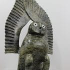 Stunning owl carved by Luutaaq Qaumagiaq, an Inuit artist from Cape Dorset.