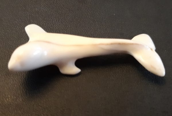 Ivory Whale Pendant by Johnny Amittuk from Akulivik