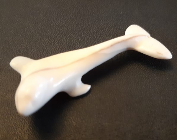 Ivory Whale Pendant by Johnny Amittuk from Akulivik