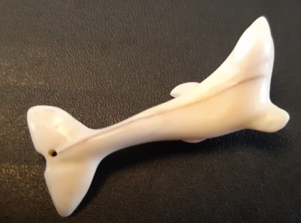 Ivory Whale Pendant by Johnny Amittuk from Akulivik