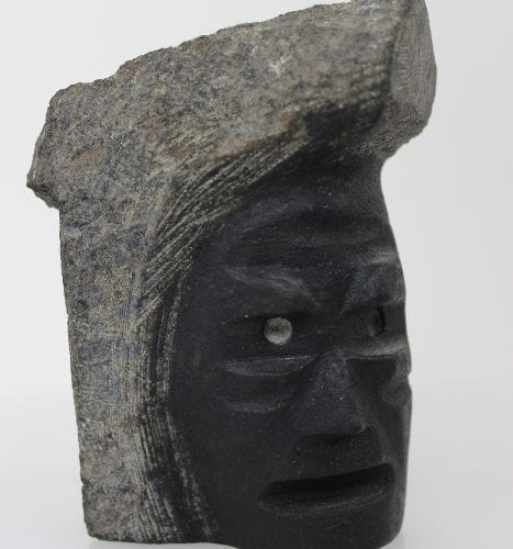 Dark Mask by Kudlu Kellypalik from Kinngait - Cape Dorset